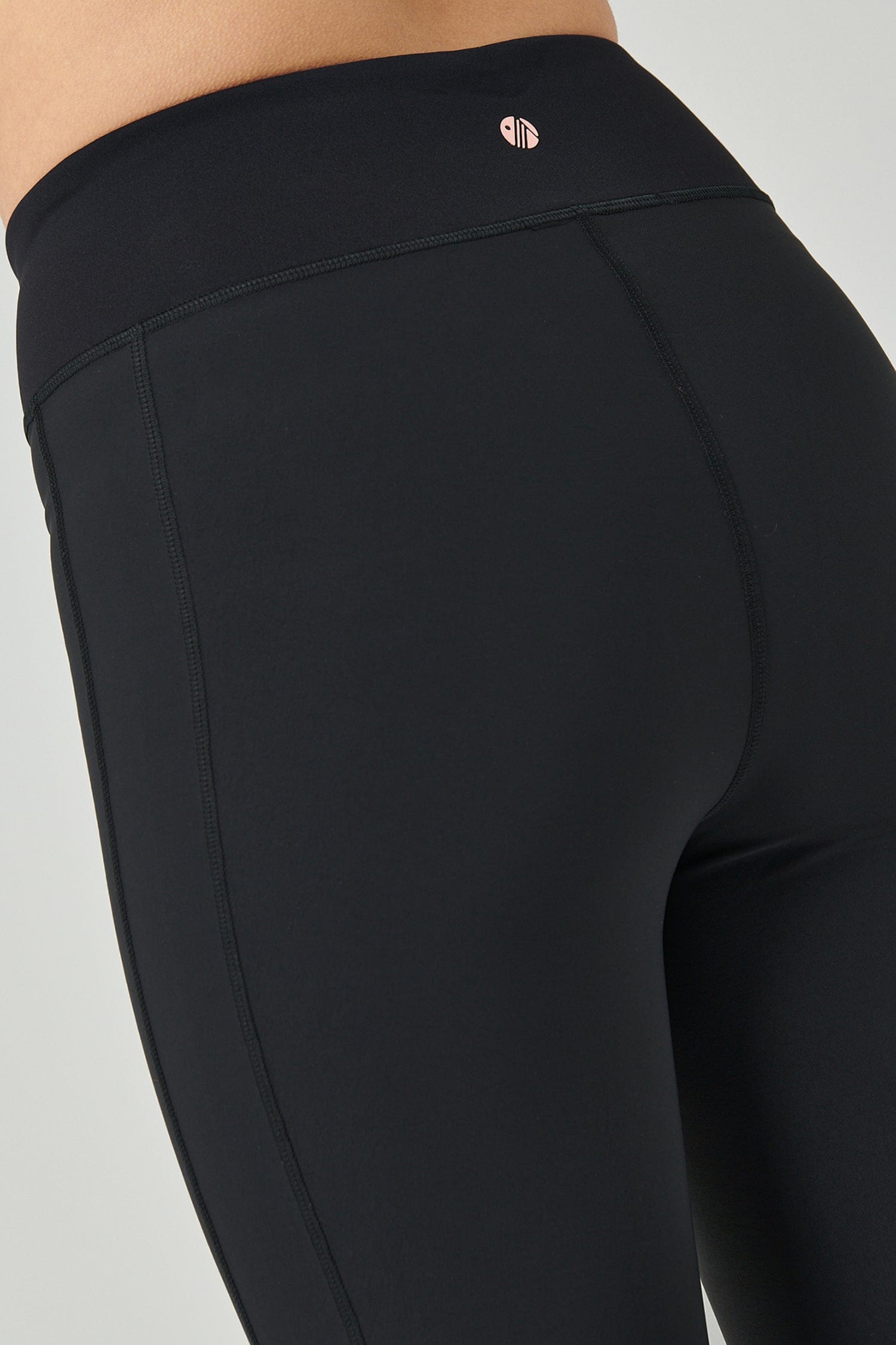 Women's long softshell leggings, black size XL