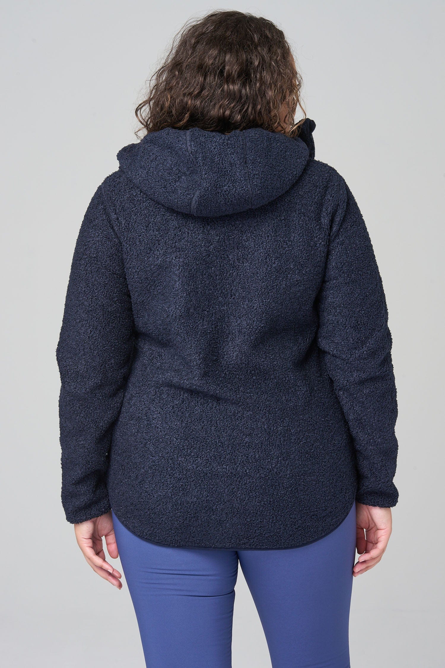 Windproof Fleece Hoodie - Deep Navy Sweatshirt  
