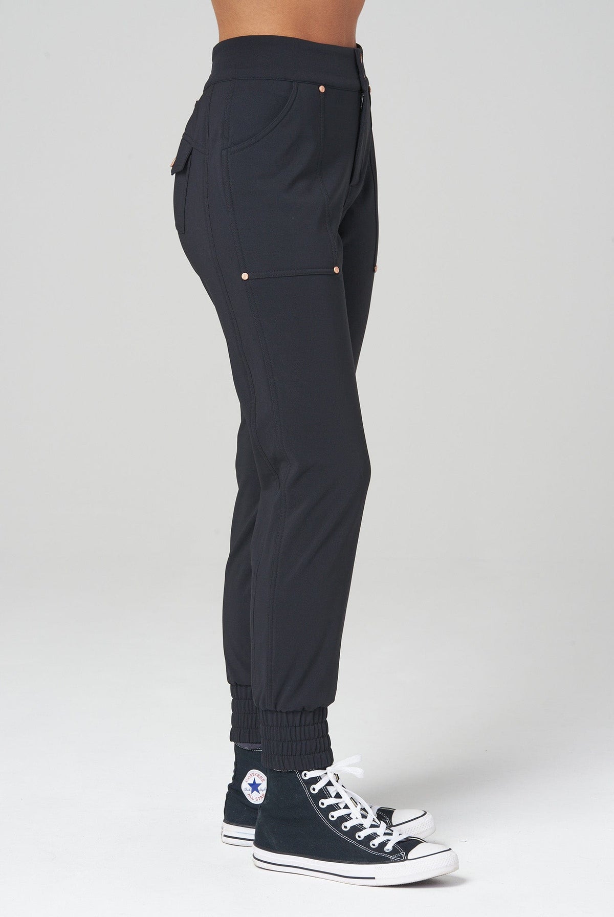 Thermal Casual Stroll Pants - Black Trousers  