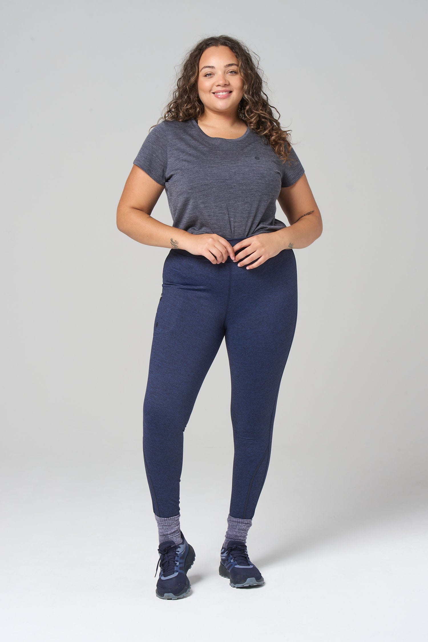 Thermal Outdoor Leggings - Blueberry Leggings  