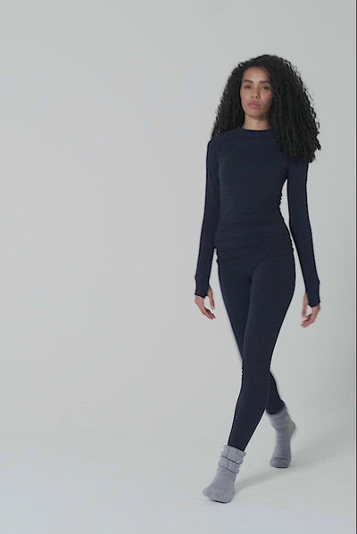 Thermal Seamless Base Layer Top - Deep Navy Base Layer