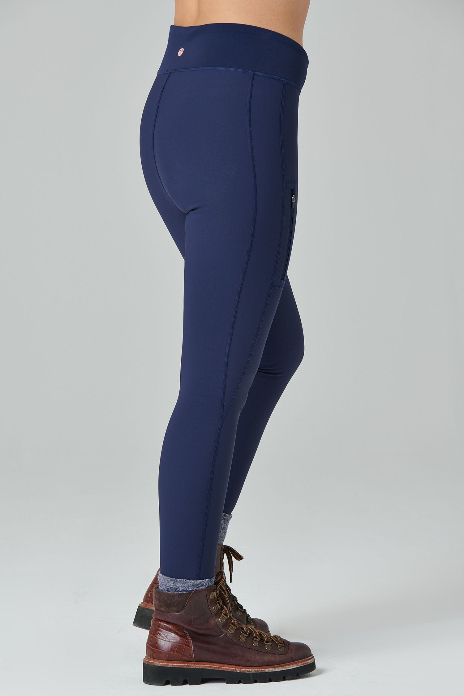 HKM Softshell Leggings Heat - Navy - Horse and Rider Supplies
